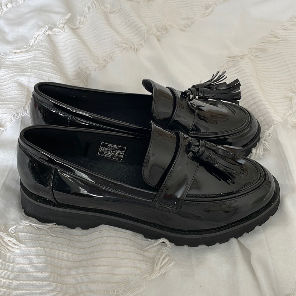 Jones New York Priscilla Black Patent Loafers